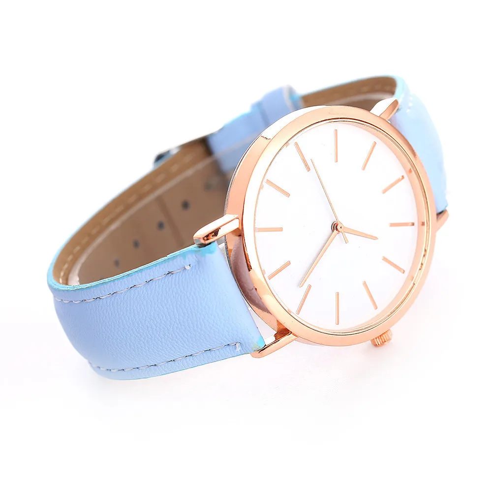 

DISU Woman Wristwatch Leather Band Analog Quartz Round Ladies Watches Fashion Watch 2021 Relogio Feminino