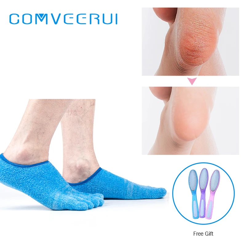 Спа гель увлажняющий 5Toe Sock Отшелушивающий сухой треснутый Мягкий Носок для ног Педикюр Жесткий протектор кожи пятки ремонт уход за ногами инструмент