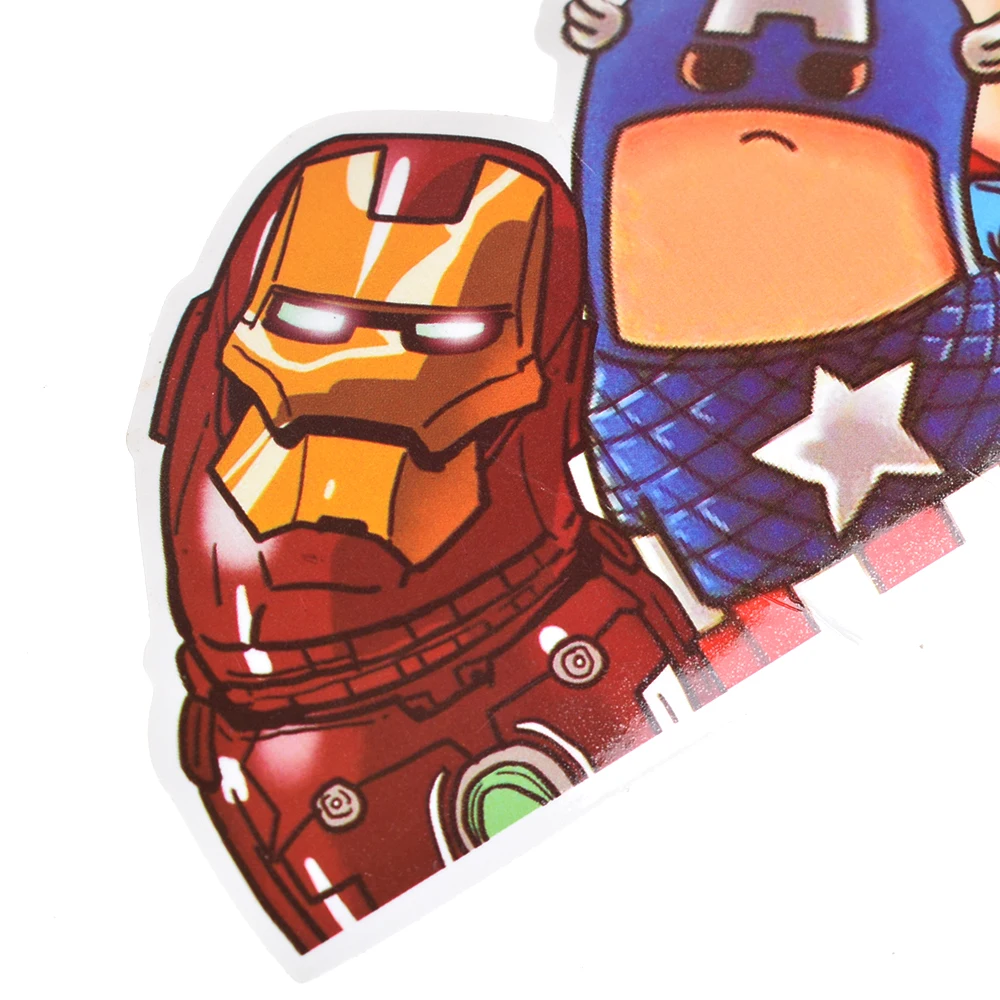SEKINNEW Marvel DC The Avengers стикер с рисунком из мультфильма водонепроницаемый для ноутбука мото скейтборд корсет для шеи lronman наклейка игрушка стикер s