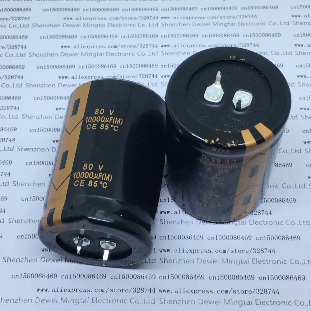 Комплект из 2 предметов, 4 шт., Hi-Fi, 10000UF80V 10000 мкФ 80V 10000 мкФ/80 V 35*50 мм DIP2 конденсатор с алюминиевой крышкой