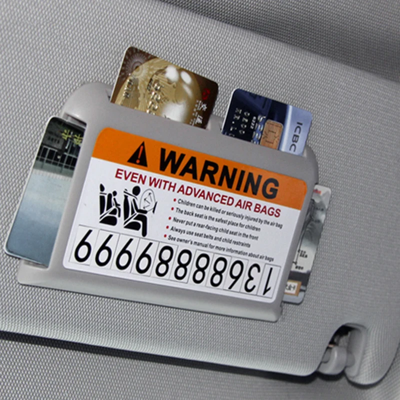 Car Parking Card Holder High-speed IC Clip Visor Organizer Multifunction Temporary Phone Number | Автомобили и мотоциклы