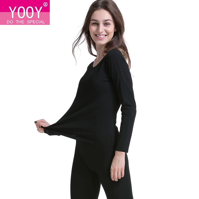 Новинка осенние женские брюки толстые хлопковые кальсоны YOOY из лайкры базовое