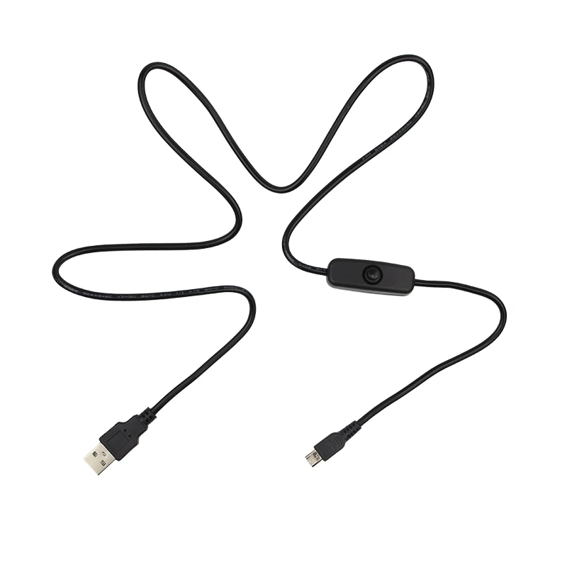 1 м USB кабель питания с кнопкой вкл/выкл силовыми кабелями к Micro порт зарядный для