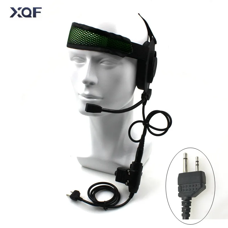 Тактический Bowman Elite II радио гарнитура наушник с U94 стиль PTT для Midland 2 Pin Walkie Talkie G6 G7