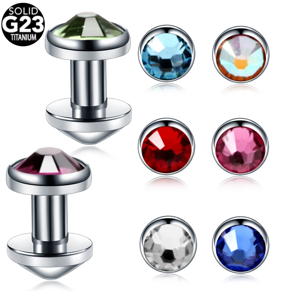 Серьги анкеры из титана G23 8 шт./лот микро дермальный якорь кольцо для губ носа
