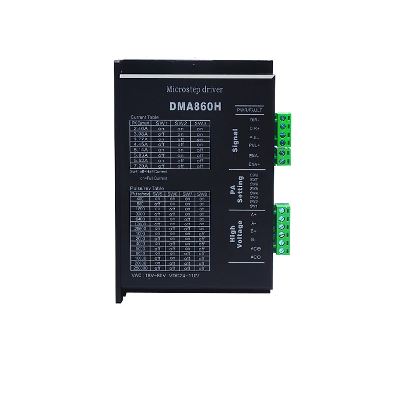 86BYG250H 12NM шаговый двигатель+ Nema 34 шагового DMA860H Драйвер шагового двигателя вентилятора охлаждения 2-фазный для 57 86 шаговый двигатель Nema 23 34