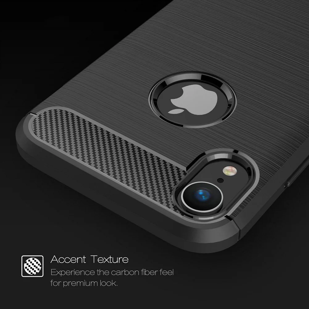 Роскошные Матовые чехлы для Apple iphone xs мягкий силиконовый чехол из углеродного