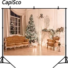 Capisco Рождественская елка свеча кресло сцены Детские фотографии фоны индивидуальные фотографические фоны для фотостудии