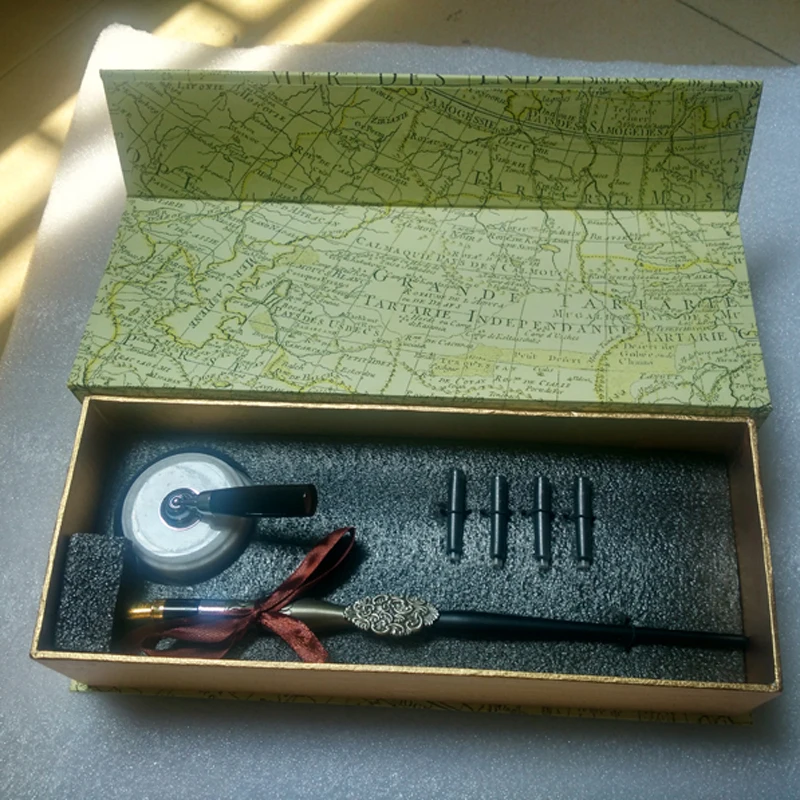 Ручка перьевая Винтажная с 4 чернилами и держателем для ручек|fountain pen set|pen setfountain |