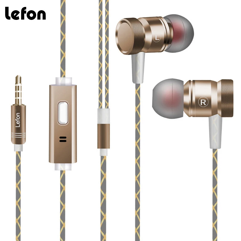 Спортивные стереонаушники Lefon Super Bass гарнитура Hands Free наушники вкладыши с