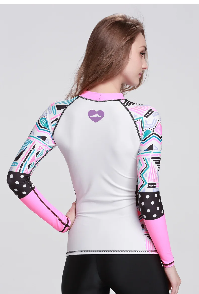 Костюм для серфинга Sbart из лайкры Длинный топ плавания и женская рубашка с