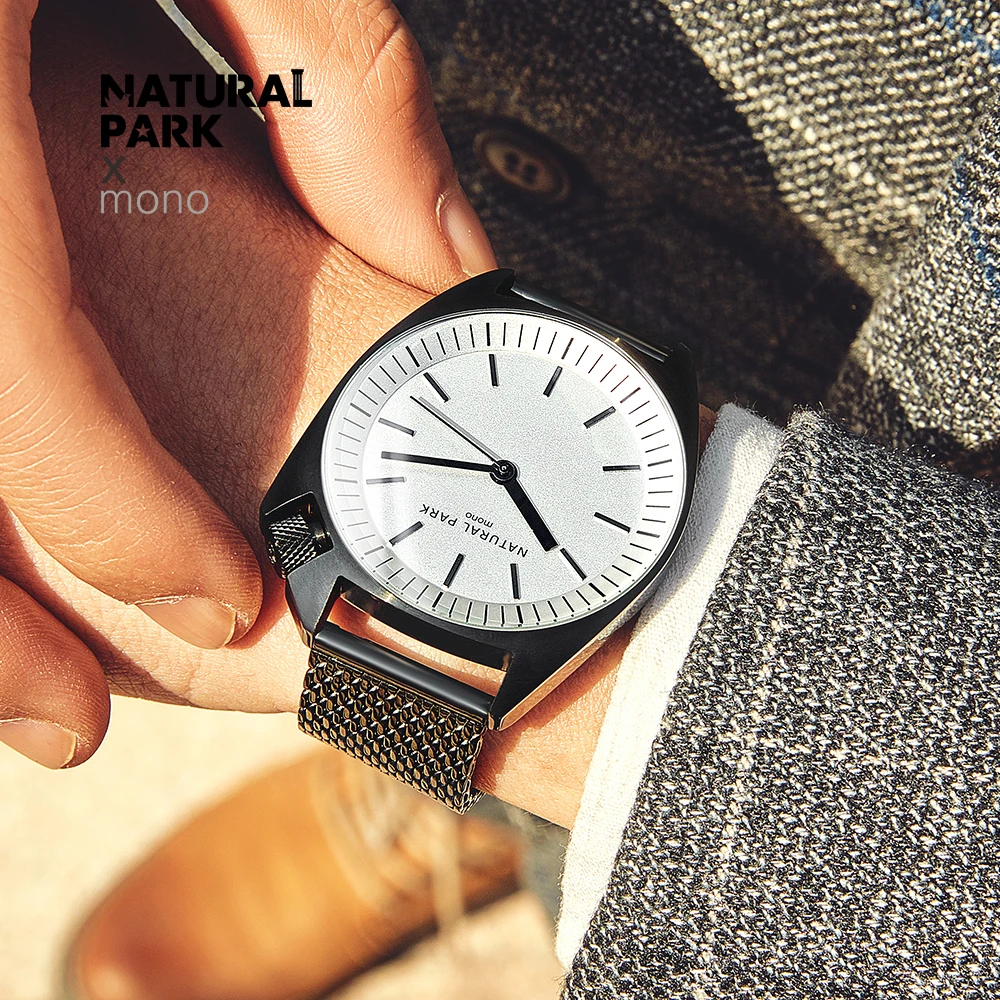

NATURAL PARK Men Watch 2018 Top Brand Luxury waterproof Wristwatch Male Clock Waterproof Japan Quartz Watch Relogio Masculino