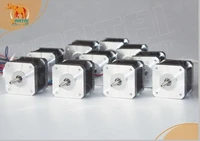 10pcs cnc 3d printer foam mill laser nema17 12vdc 2800g cm 34mm length 4 lead1 8 degree wantai stepper motor 42byghw208