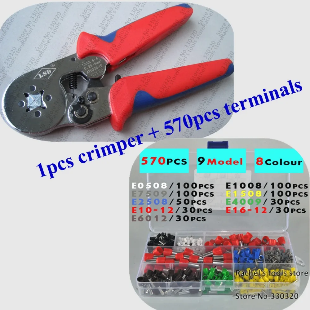 1 шт. кабель наконечники ручной обжимной инструмент с 570 провода конец рукав