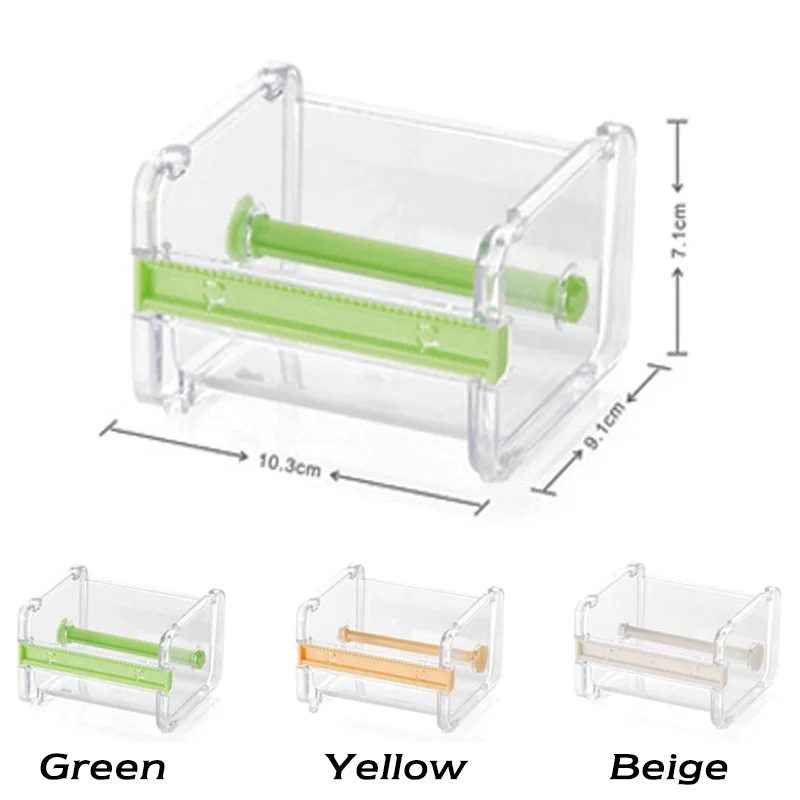 Wholesale Durable ABS Adhesive Tape Dispenser Office School Gift Store Desktop Holder with Cutter Package Supplies|Диспенсер для