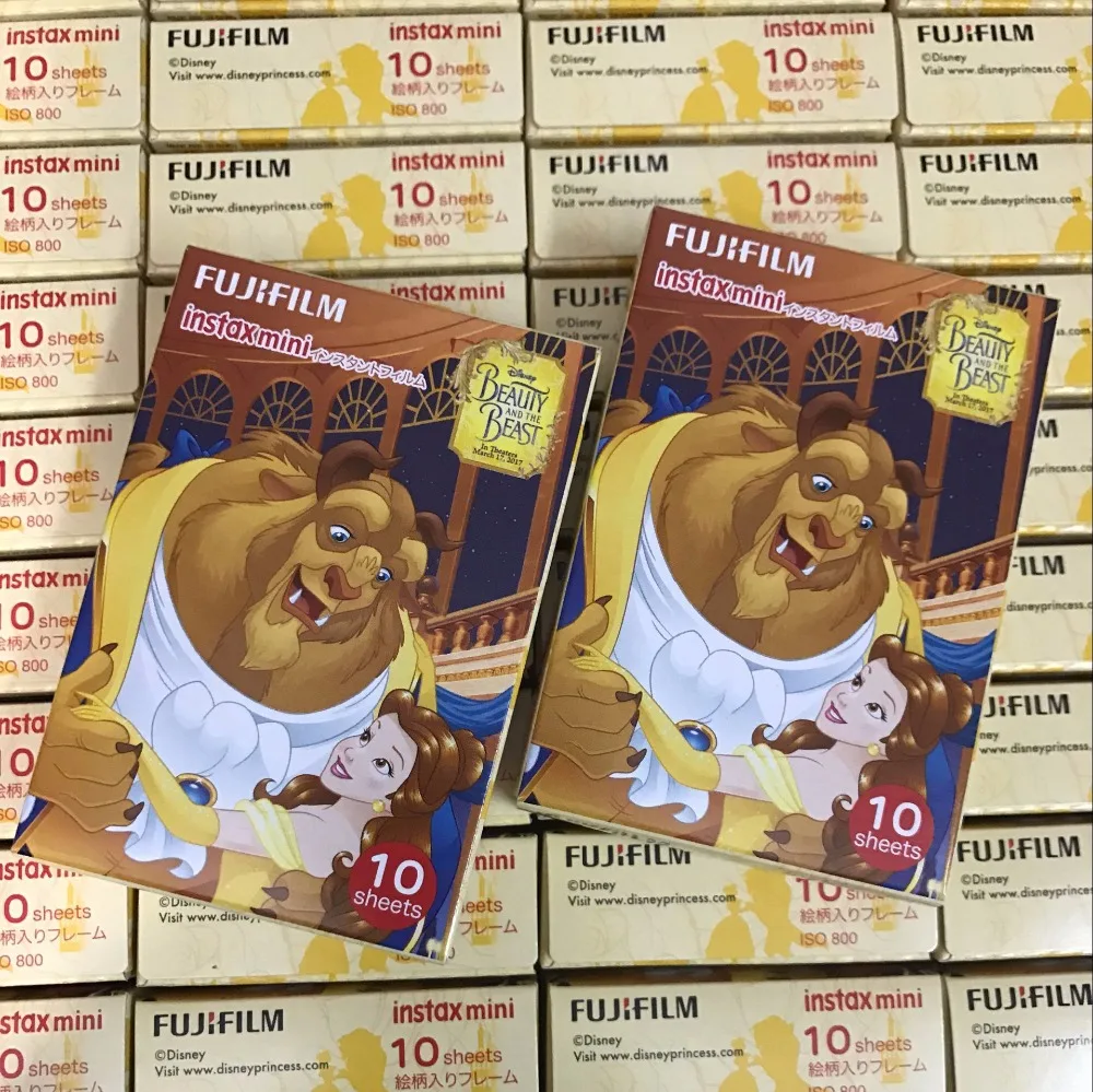 Оригинальный Fujifilm мультфильм Красота и чудовище (10 листов) для Polariod Камера