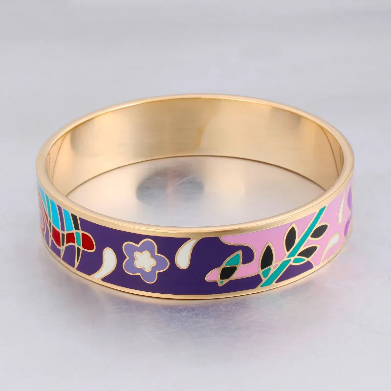 Французский поп ювелирные изделия Большой браслет шириной 16 мм винтажный