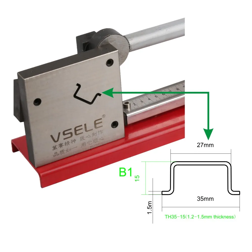 Din rail резак, осуществляется быстро вырезать, din-рейка, din-рейка резак с измерительное устройство