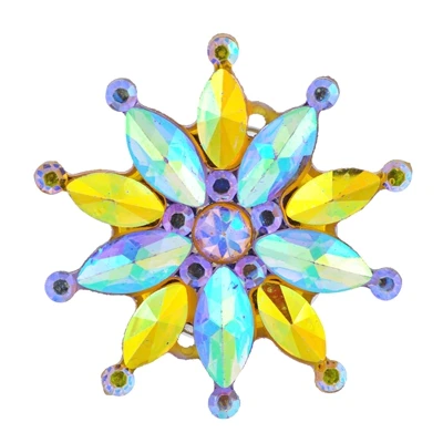 Очаровательные Подвески Vocheng Glam Blossom из смолы, 3 цвета, 18 мм, сменные ювелирные Vn-1291