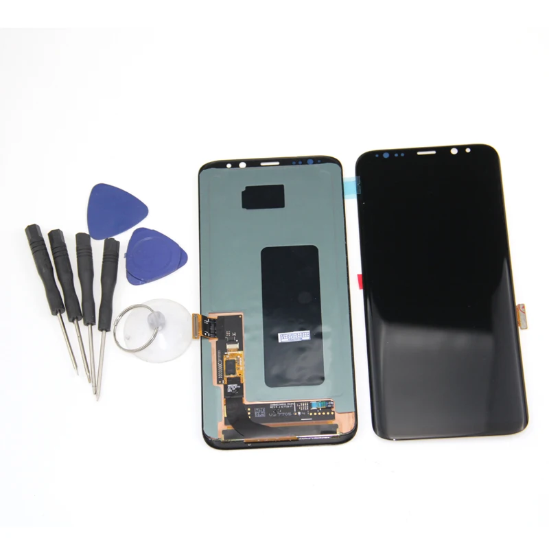 Супер AMOLED S8 LCD с рамкой для SAMSUNG Galaxy G950 G950F дисплей Plus G955 G955F сенсорный экран