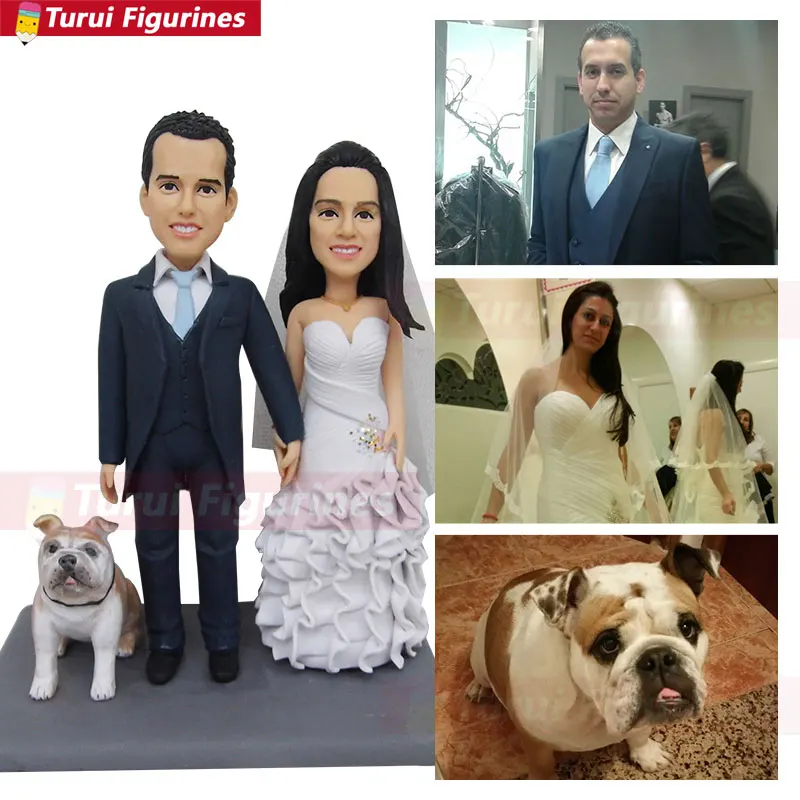 Свадебные фигурки с серфингом топпер для торта индивидуальные куклы из