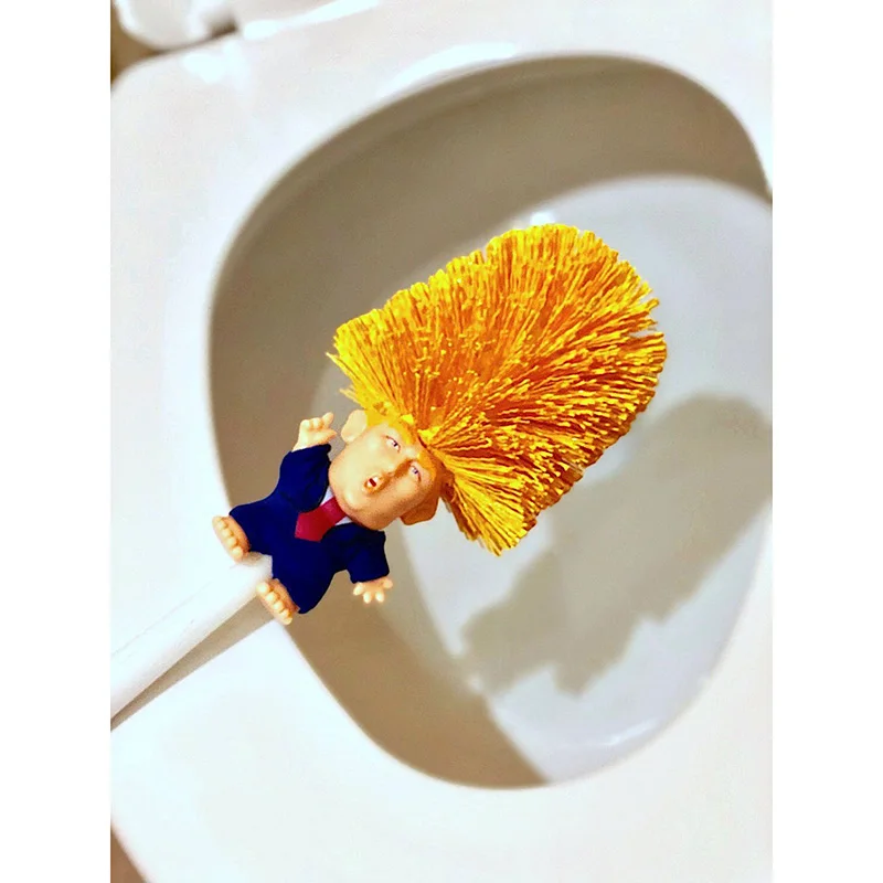 1 шт. Дональд Трамп щетка для унитаза Забавный кляп подарок унитаз отличный снова