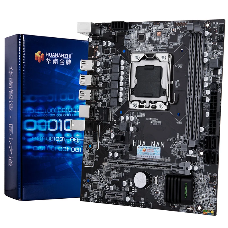 Материнская плата HUANANZHI X9D LGA1356 LGA 1356 PC для настольных компьютеров, подходит для настольного сервера DDR3 ECC REG ram