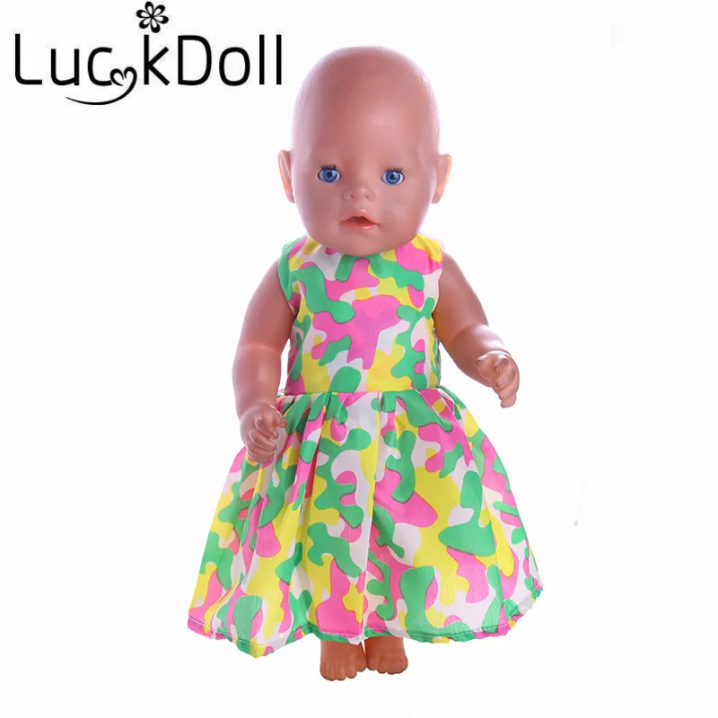 8 Новое поступление модное платье ручной работы подходит для детей 18 дюймов/43 см