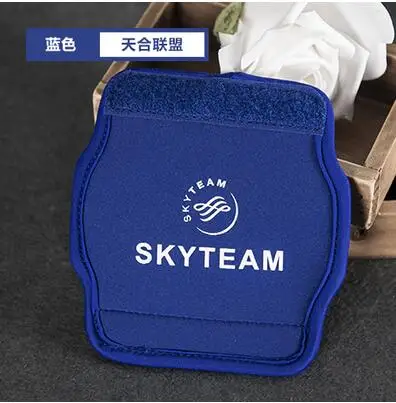 skyteam Чехол для багажной ручки, тканевый чехол, Защитная перчатка, черный/розовый/красный/синий, для летной команды, стюардесса, авиация - Цвет: skyteam