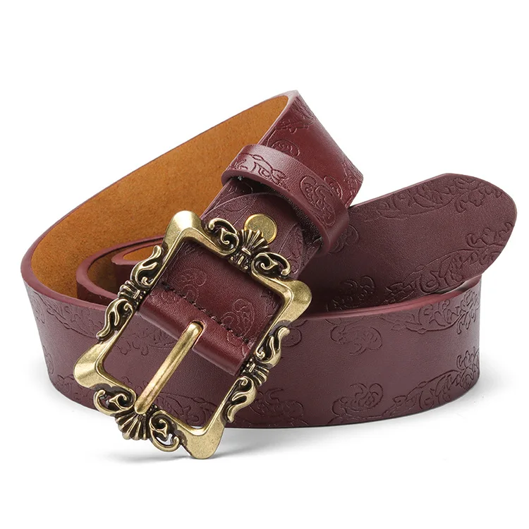 2019 Для женщин ремень из натуральной кожи для женский Pin модная обувь с пряжкой