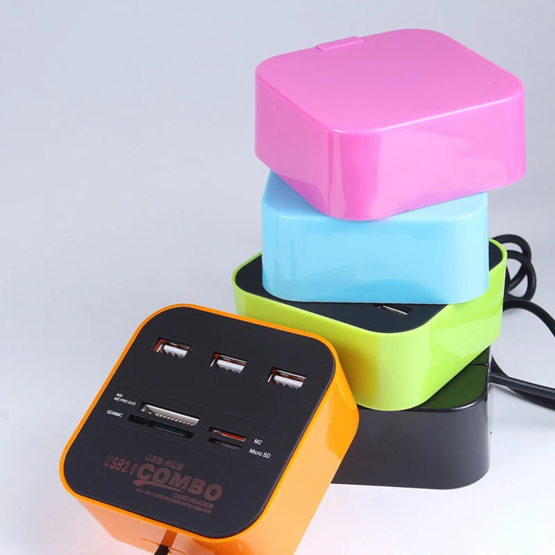 USB комбо концентратор 3 порта 2 0 кард ридер Поддержка U диск TF SD для ПК компьютера