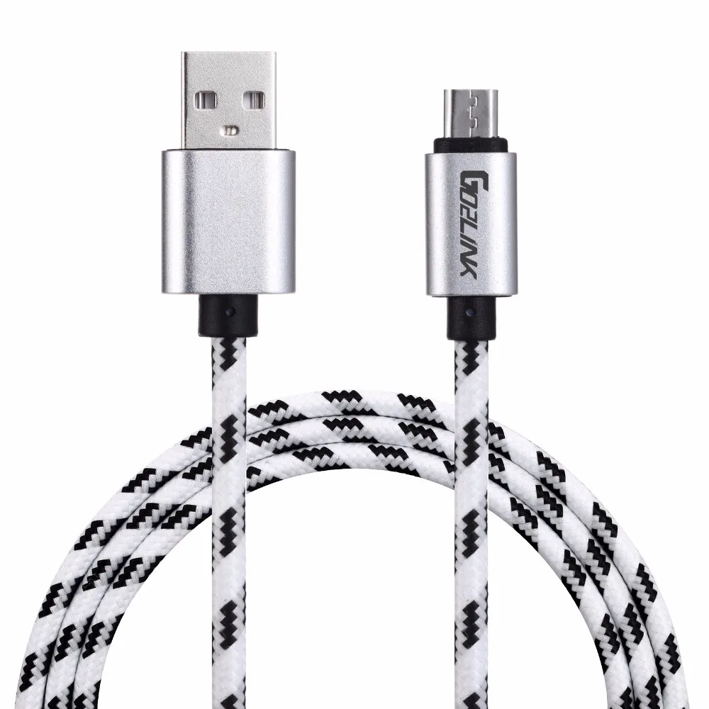 Сетка Micro usb-кабель для передачи данных из Зарядное устройство зарядный кабель V8