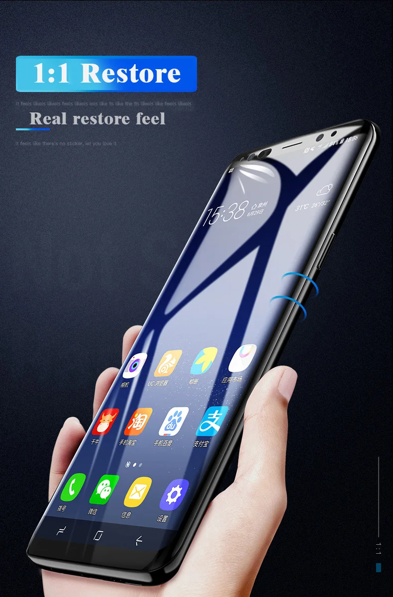 Aveuri Защитное стекло для samsung Galaxy S7 Edge S8 S9 Plus полное покрытие закаленное защитное стекло для экрана для samsung Galaxy Note 8 9