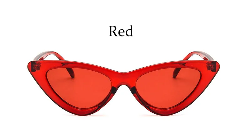 Red Кошачий глаз, модные солнцезащитные очки для женщин, модные винтажные маленькие очки, женские зеркальные солнцезащитные очки, женские брендовые дизайнерские ретро очки - Цвет линз: Red