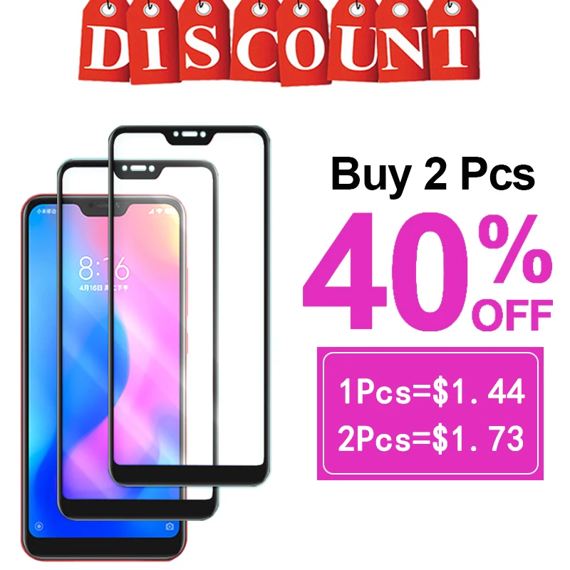 Защитная пленка для экрана xiaomi redmi 6 6a glass pro ksiomi readmi 6pro закаленное стекло tremp glas a6 a