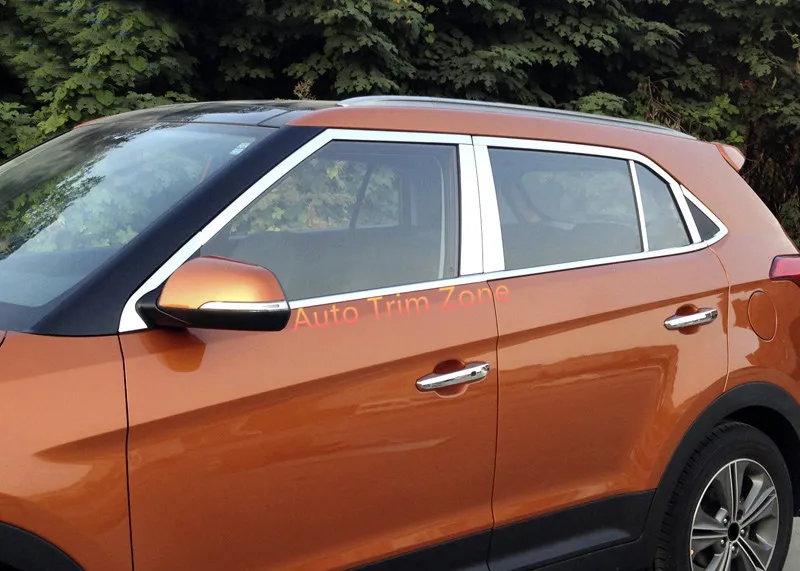 20 шт наружное боковое окно из нержавеющей стали& B столб молдинги для hyundai Creta/ix25
