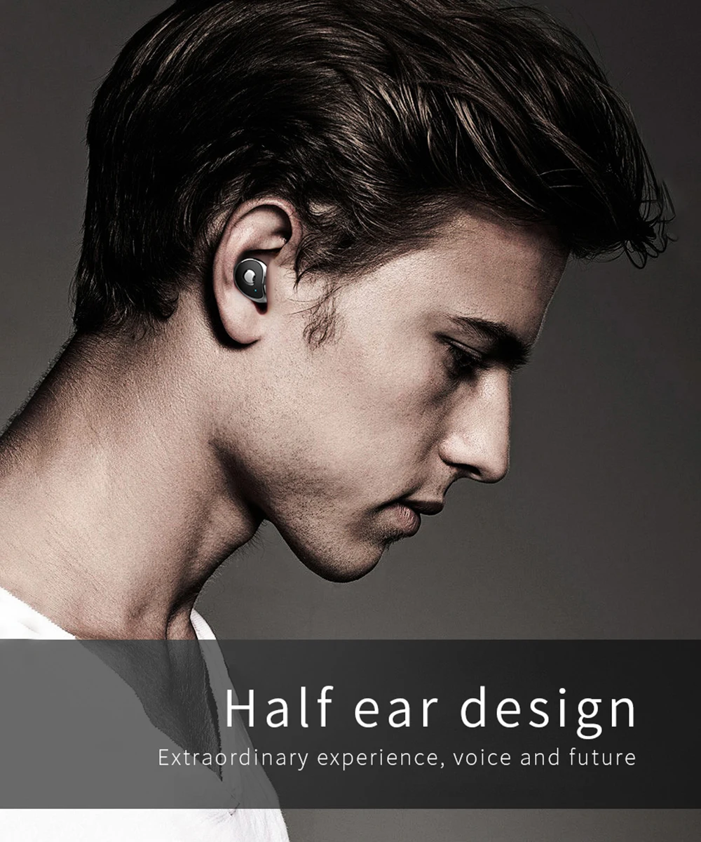 Bluetooth наушники TWS Half-in-ear беспроводные наушники бинауральные наушники с зарядным устройством спортивные наушники для airpods смартфон