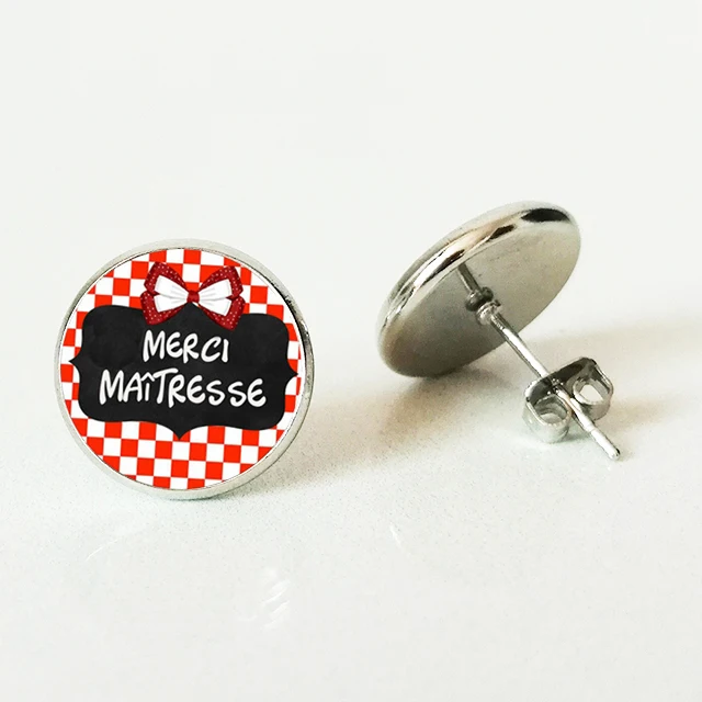 Лидер продаж! Merci Maitresse серьги-гвоздики держатель модное серебряное кольцо Цвет