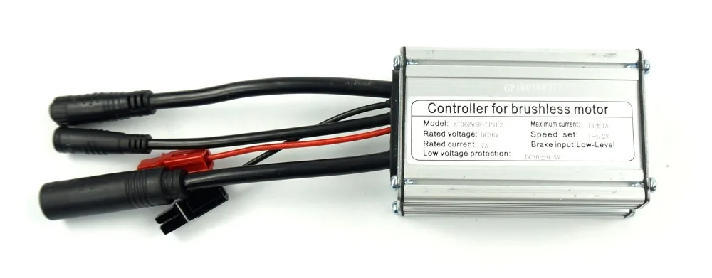 BOLLFIT 36/48V 14A 6 МОП воды доказательство разъем контроллер KT 250 W/350 Вт мотор для электрического велосипеда аксессуары светильник