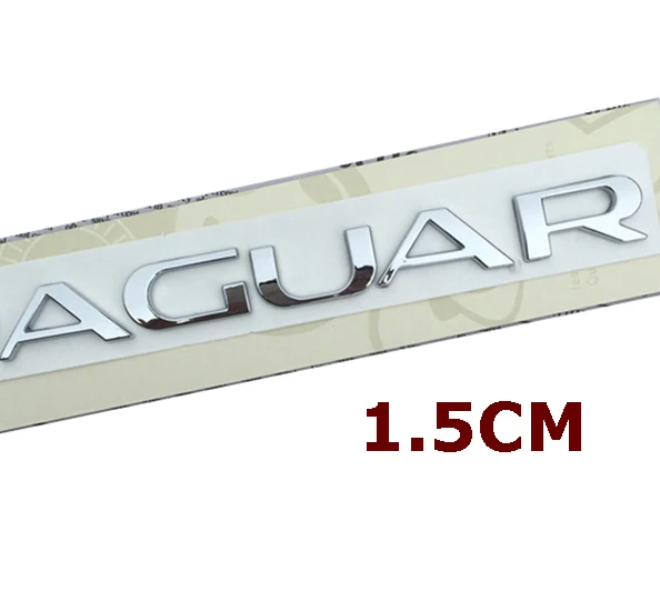 V6 V8 AWD 3,0 5,0 XF XJL буквы Эмблема для Jaguar хромированная эмблема на крыло багажника разгрузочная емкость логотип для автомобильного стайлинга Замена - Название цвета: 1.5CM letters