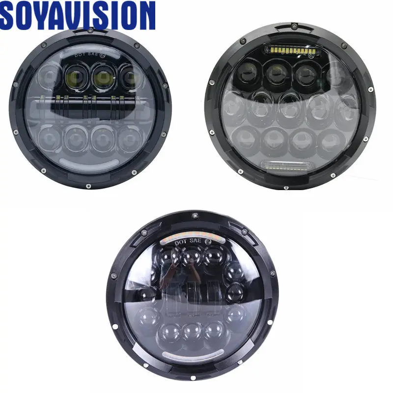 2x7 &quot75 Вт светодиодный поворотный сигнал Halo фара для Lada 4x4 1990 1997 Mazda Miata MX5 FREIGHTLINER