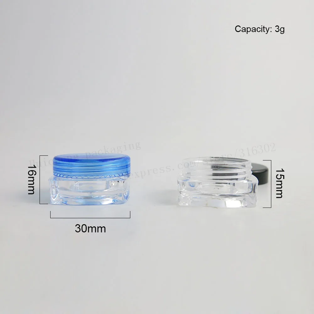 100x3 г Мини Путешествия многоразового использования пластиковые косметические