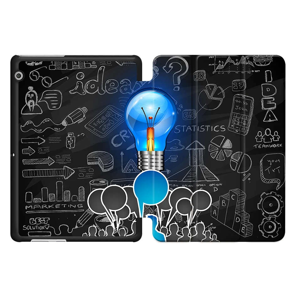 HW14 MTT защитный чехол для huawei T3 10 AGS-L09 L03 Honor Play Pad 2 9,6 дюймов Тонкий чехол из искусственной кожи с откидной крышкой и подставкой чехол для планшета - Цвет: HW14