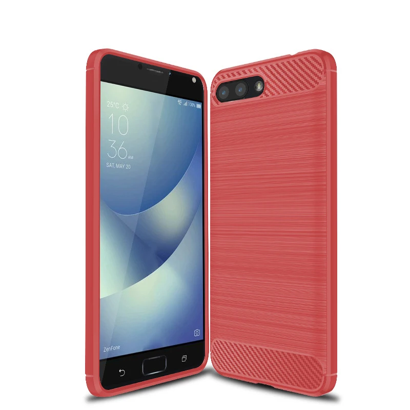 Чехол QAZ Maggie для ASUS Zenfone 4 Max ZC520KL силиконовый мягкий ТПУ чехол с текстурой из