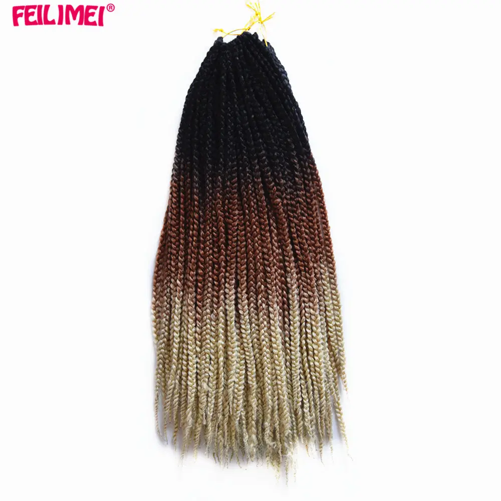 Feilimei Ombre Blonde Freestress косички для наращивания волос Синтетические японские волокна