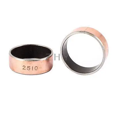 2 шт Медный Тон самосмазывающийся металлический простой втулка подшипника 10 мм x