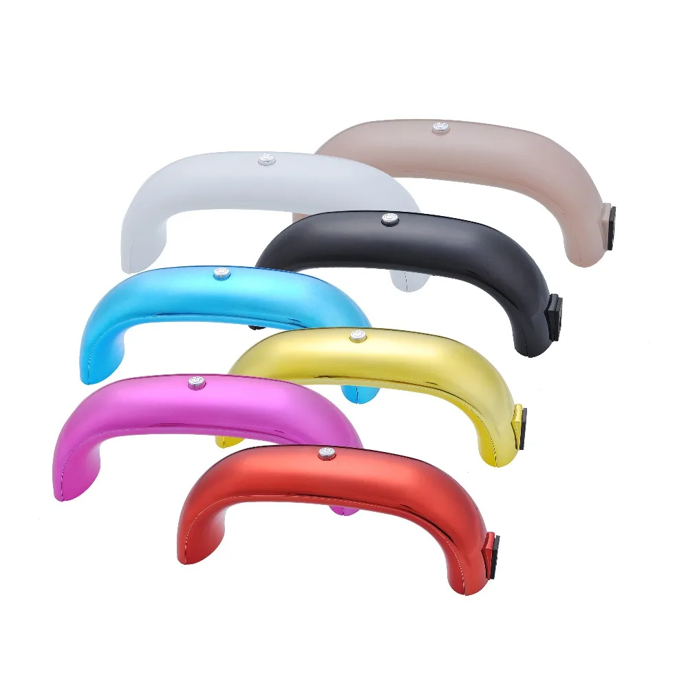 Светодиодная УФ лампа 9 Вт для ногтей сушки гель лака светодиодная радужной