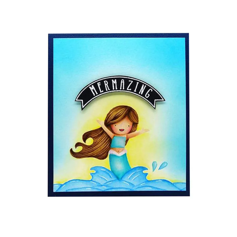 YaMinSanNiO Mermaid штампы Скрапбукинг металлическая резка Новинка 2019 морские марки