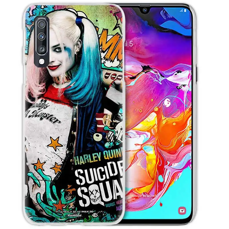 "," Харли Квинн "с принтами" отряд самоубийц "," чехол для samsung Galaxy M40 A50 A80 A70 A60 A40 A30 A20e A10 J4 J6 плюс J8 жесткий чехол из ПК для телефона
