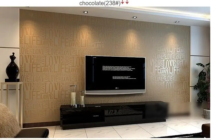 238 Beibehang 6 цветов Европейский современный Арт Деко стекаются буквы Обои 0,53*10 м Размер обои рулон бумаги для ТВ диван фон - Цвет: 238